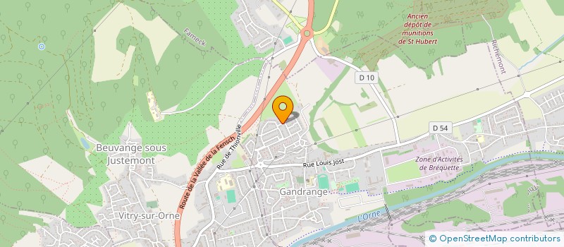 localisation de l'entreprise MONSIEUR VINCENT GIORDANO  GANDRANGE