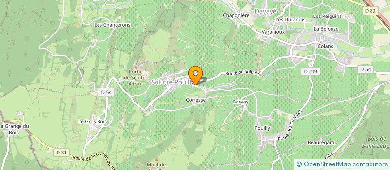 localisation de l'entreprise MONSIEUR VINCENT GIRARD  SOLUTRE-POUILLY