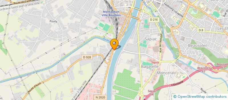 localisation de l'entreprise MONSIEUR VINCENT GIRARD  MONTAUBAN