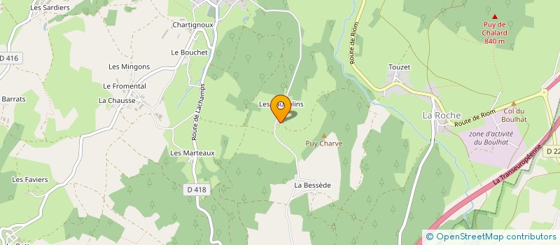 localisation de l'entreprise MONSIEUR VINCENT GIRAUD  MANZAT