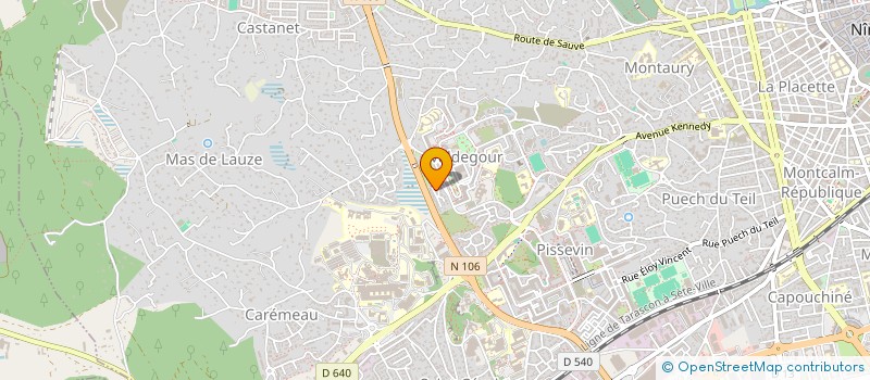 localisation de l'entreprise MONSIEUR VINCENT GISBERT  NIMES