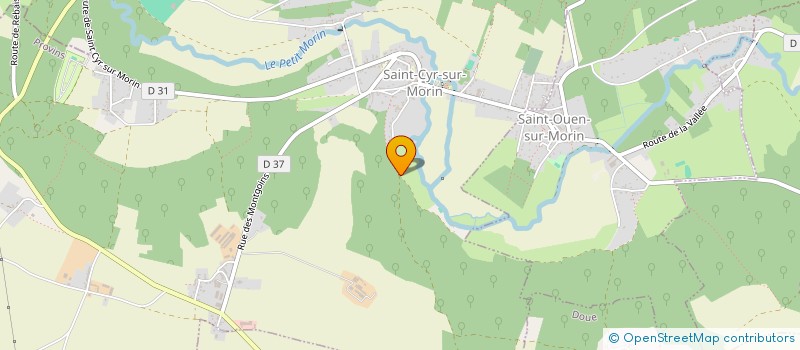 localisation de l'entreprise MONSIEUR VINCENT GLADE  SAINT-CYR-SUR-MORIN