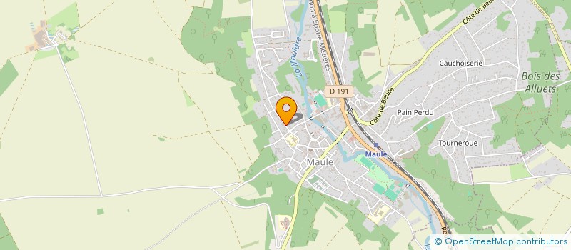 localisation de l'entreprise MONSIEUR VINCENT GODFROY  MAULE