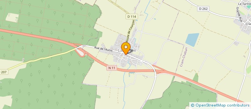 localisation de l'entreprise MONSIEUR VINCENT GODINEAU  LA LAIGNE