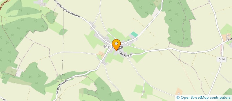 localisation de l'entreprise MONSIEUR VINCENT GODON  MELLEVILLE