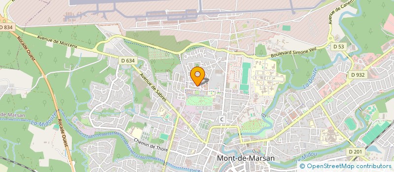 localisation de l'entreprise MONSIEUR VINCENT GOMPEL  MONT-DE-MARSAN