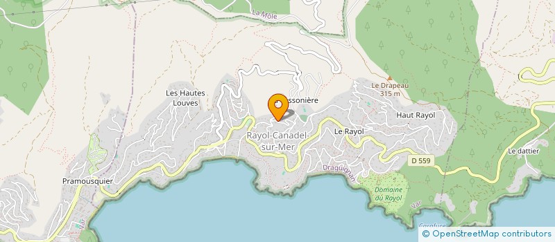 localisation de l'entreprise MONSIEUR VINCENT GORCEIX à RAYOL-CANADEL-SUR-MER