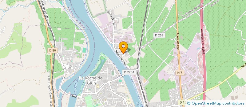 localisation de l'entreprise MONSIEUR VINCENT GOUDARD  LA ROCHE-DE-GLUN