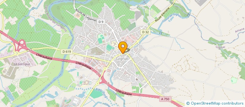 localisation de l'entreprise MONSIEUR VINCENT GOUNELLE  GIGNAC