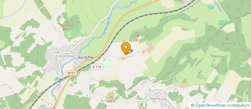 localisation de l'entreprise MONSIEUR VINCENT GOURDOUZE  COLOMBIER