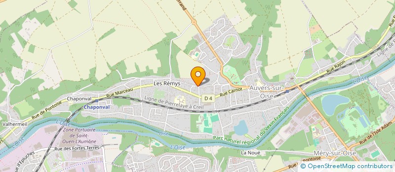 localisation de l'entreprise MONSIEUR VINCENT GOURVEST  AUVERS-SUR-OISE