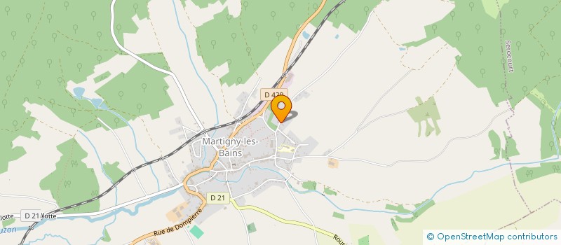 localisation de l'entreprise MONSIEUR VINCENT GOUSSET  MARTIGNY-LES-BAINS