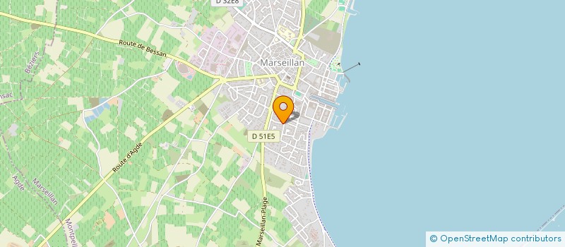 localisation de l'entreprise MONSIEUR VINCENT GOUSSU à MARSEILLAN