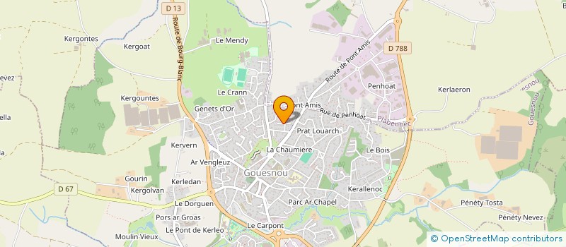 localisation de l'entreprise MONSIEUR VINCENT GOUY  GOUESNOU