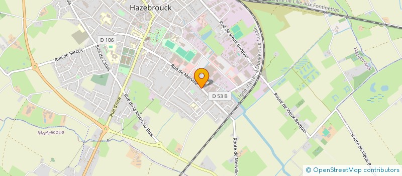 localisation de l'entreprise MONSIEUR VINCENT GOVAERE  HAZEBROUCK