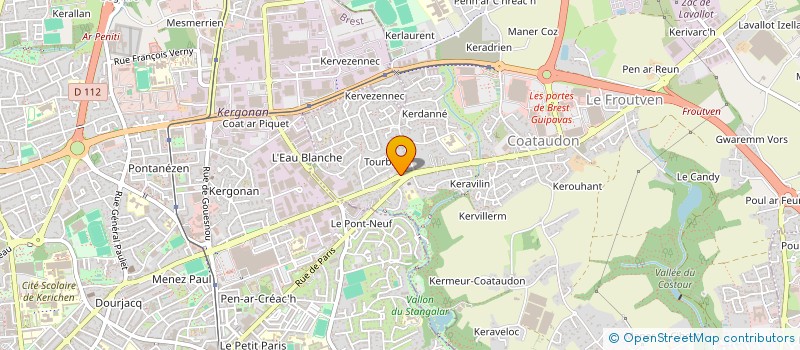 localisation de l'entreprise MONSIEUR VINCENT GRALL  GUIPAVAS