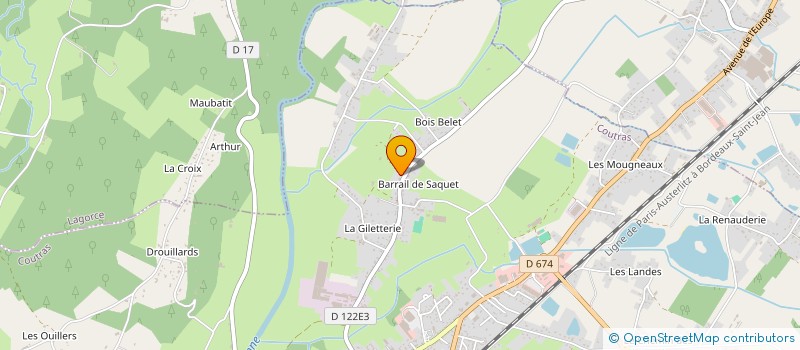 localisation de l'entreprise MONSIEUR VINCENT GRANDJEAN à COUTRAS