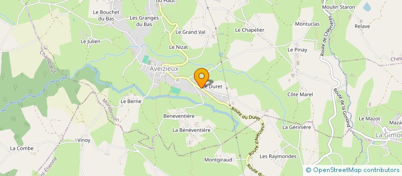 localisation de l'entreprise MONSIEUR VINCENT GRANGE  AVEIZIEUX