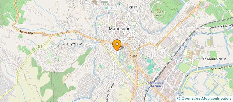 localisation de l'entreprise MONSIEUR VINCENT GRATTON à MANOSQUE