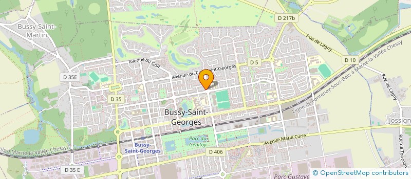 localisation de l'entreprise MONSIEUR VINCENT GREUX  BUSSY-SAINT-GEORGES