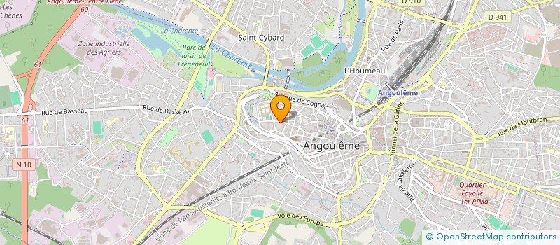 localisation de l'entreprise MONSIEUR VINCENT GRIERE à ANGOULEME