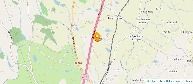 localisation de l'entreprise MONSIEUR VINCENT GRIMAL  CAUSSADE