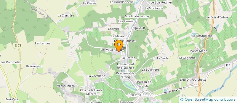 localisation de l'entreprise MONSIEUR VINCENT GRIMAUD  POCE-SUR-CISSE