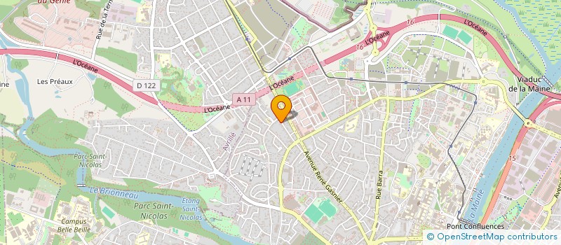 localisation de l'entreprise MONSIEUR VINCENT GUERIN à ANGERS