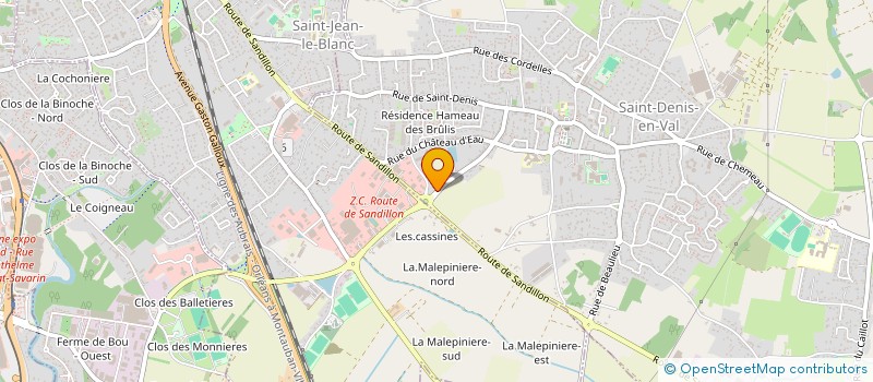 localisation de l'entreprise MONSIEUR VINCENT GUERLIN à SAINT-DENIS-EN-VAL