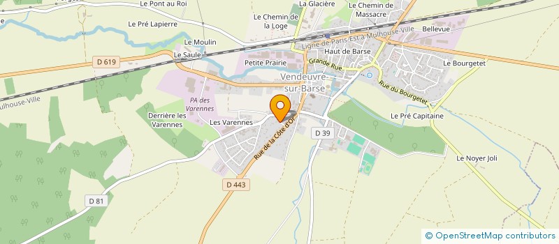 localisation de l'entreprise MONSIEUR VINCENT GUERRAPIN  VENDEUVRE-SUR-BARSE