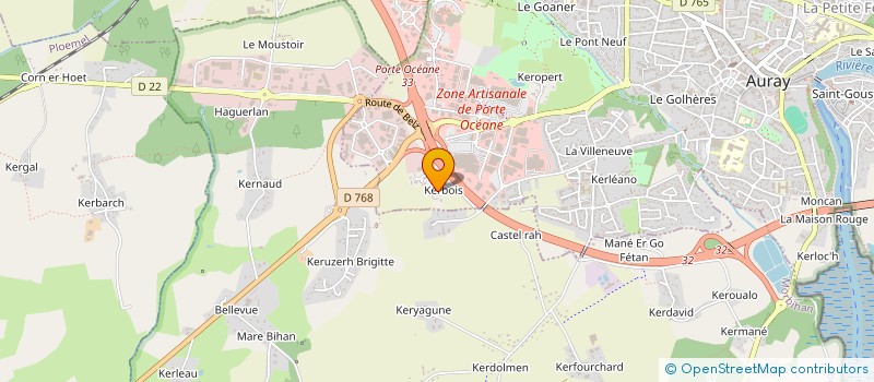 localisation de l'entreprise MONSIEUR VINCENT GUHUR à AURAY