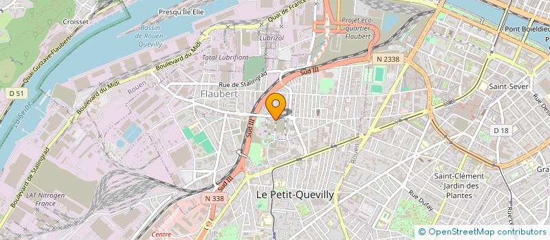 localisation de l'entreprise MONSIEUR VINCENT GUIBERT  LE PETIT-QUEVILLY