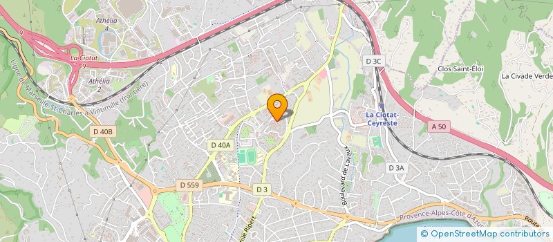 localisation de l'entreprise MONSIEUR VINCENT GUILBAUD à LA CIOTAT