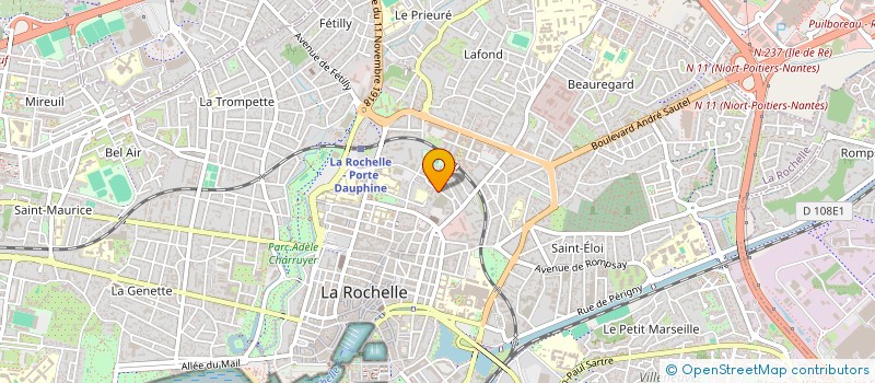 localisation de l'entreprise MONSIEUR VINCENT GUILBAUD  LA ROCHELLE