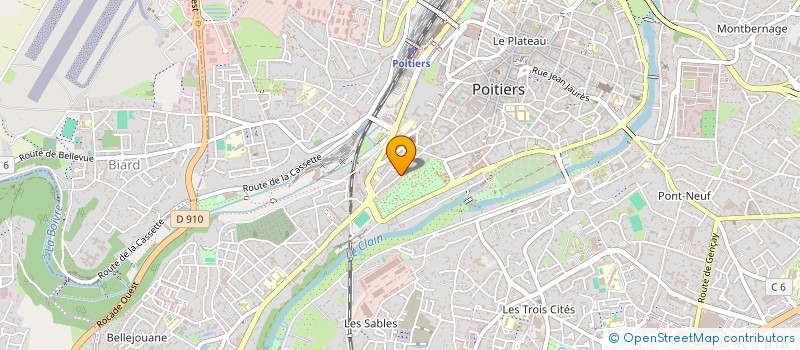 localisation de l'entreprise MONSIEUR VINCENT GUILLARD  POITIERS