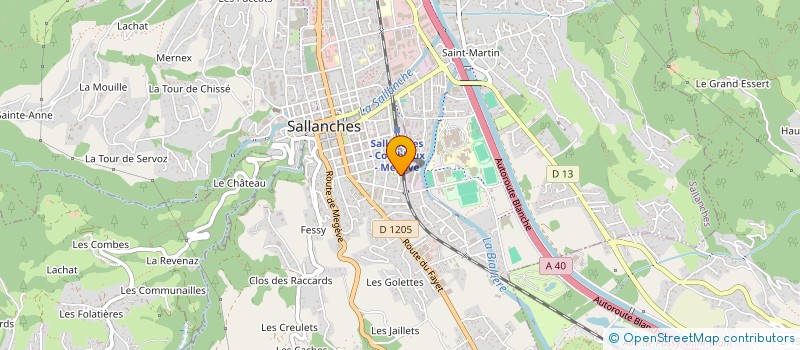 localisation de l'entreprise MONSIEUR VINCENT GUILLAUME  SALLANCHES