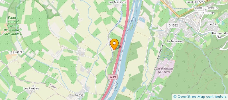 localisation de l'entreprise MONSIEUR VINCENT GUILLERMET  SAINT-QUENTIN-SUR-ISERE