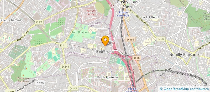 localisation de l'entreprise MONSIEUR VINCENT GUIONET à MONTREUIL