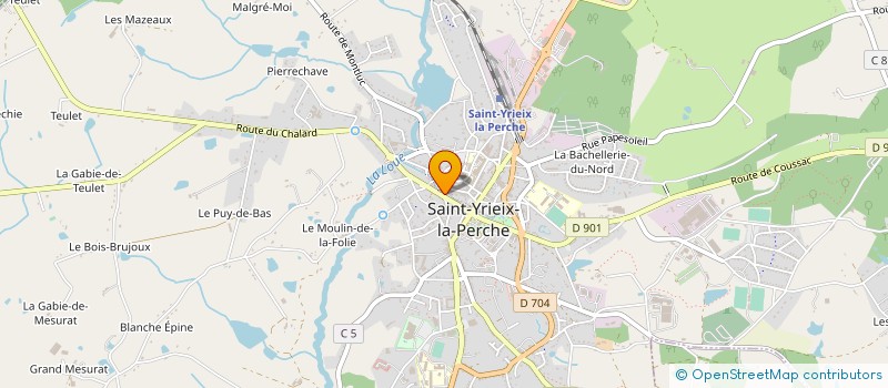 localisation de l'entreprise MONSIEUR VINCENT GUITTET à COUSSAC-BONNEVAL