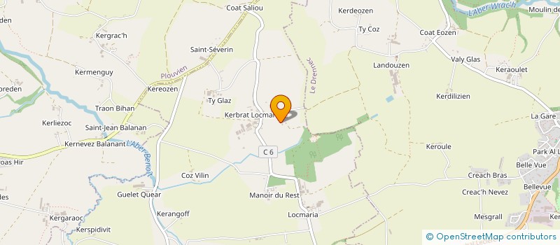 localisation de l'entreprise MONSIEUR VINCENT GUIZIOU à PLABENNEC