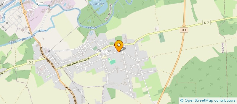 localisation de l'entreprise MONSIEUR VINCENT GUYOT  SINCENY