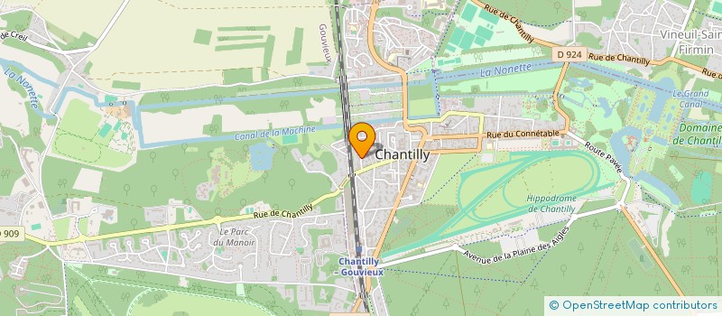 localisation de l'entreprise MONSIEUR VINCENT GUYOT  CHANTILLY