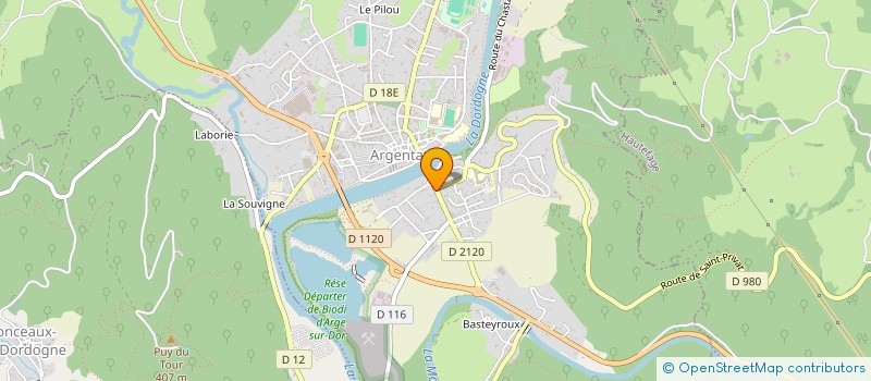 localisation de l'entreprise MONSIEUR VINCENT HALLARY  ARGENTAT-SUR-DORDOGNE