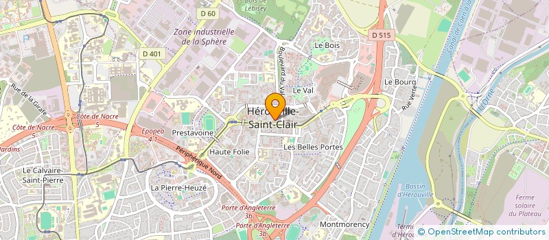 localisation de l'entreprise MONSIEUR VINCENT HARDY  HEROUVILLE-SAINT-CLAIR