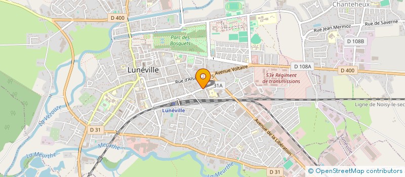 localisation de l'entreprise MONSIEUR VINCENT HARDY  LUNEVILLE