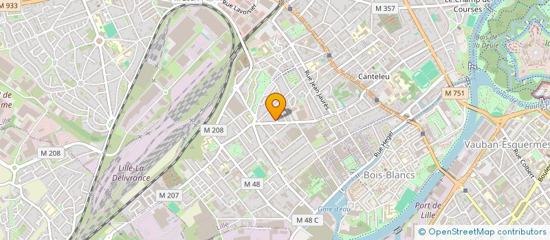 localisation de l'entreprise MONSIEUR VINCENT HARRE  LILLE