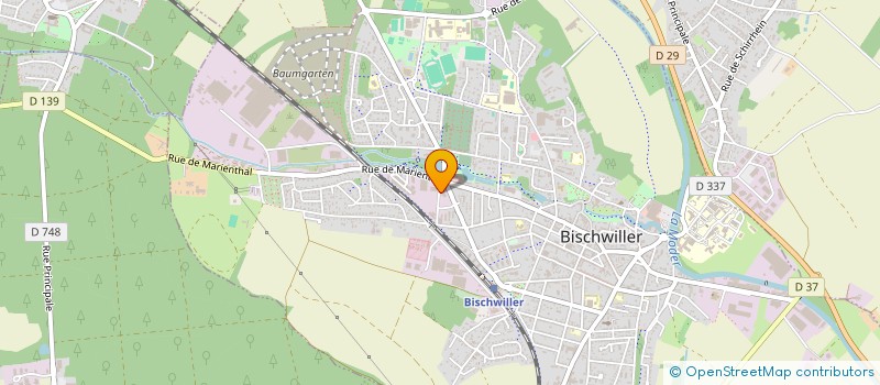 localisation de l'entreprise MONSIEUR VINCENT HARTMANN  BISCHWILLER