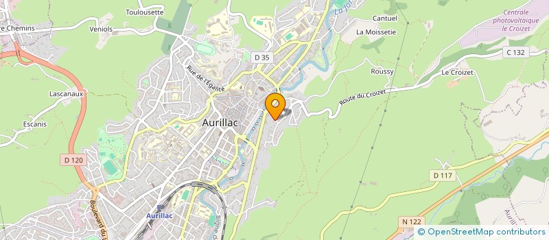 localisation de l'entreprise MONSIEUR VINCENT HEILIGENSTEIN à AURILLAC