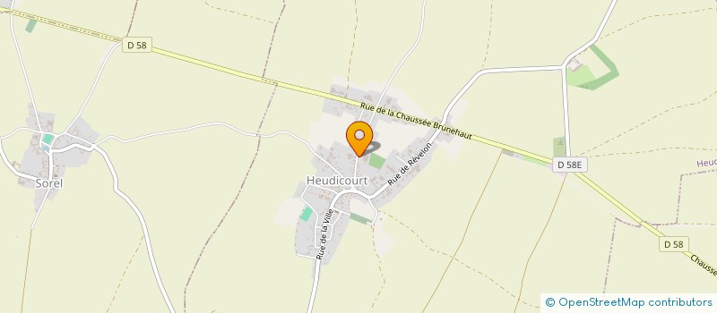 localisation de l'entreprise MONSIEUR VINCENT HENNE  HEUDICOURT