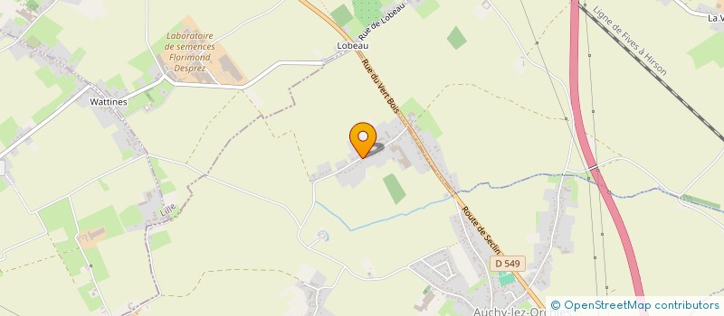 localisation de l'entreprise MONSIEUR VINCENT HENNINOT  AUCHY-LEZ-ORCHIES